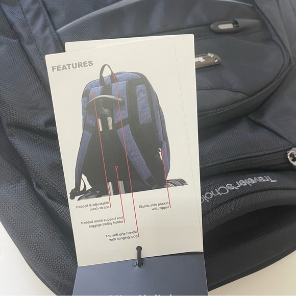 TRAVELERS CHOICE Black Silverwood Computer Backpack - New With Tag - Reemoly - Picture 7 of 14